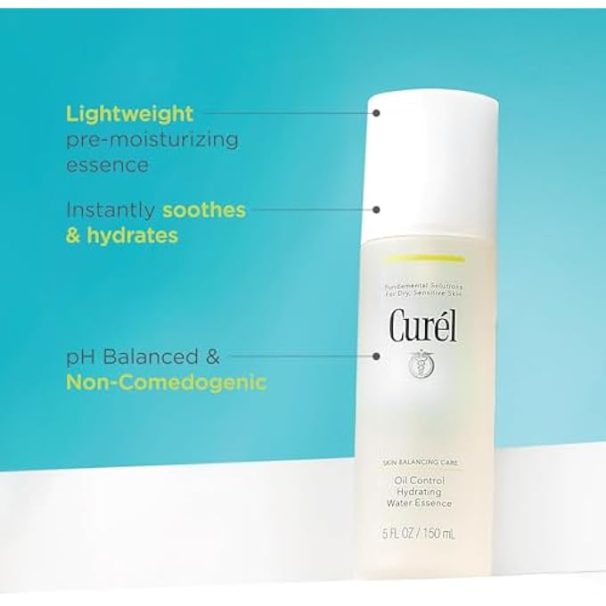 Curel OIL CONTROL JAPANESE SKIN CARE, HYDRATING WATER ESSENCE FOR OILY TO DRY, SENSITIVE SKIN, HYDRATING FACE MOISTURIZER, FRAGRANCE FREE, 5 OZ - Image 4